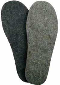 Стельки войлочные серые тонкие 6мм 48 размер (10/700)