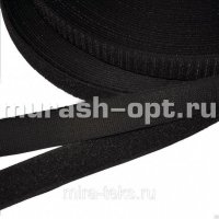 Лента - липучка швейная контактная 25мм 25м чёрная (1) - купить в Тамбове
