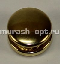 Кнопки D10мм золотые (20) /цена за комплект из 4-х частей/ - купить в Тамбове