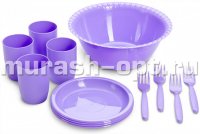 Набор посуды  для пикника "Витто" на 4 персоны D260мм H118мм (12) - купить в Тамбове