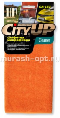 Салфетка из микрофибры "City UP" Cleaner 35*40см (100/200) - купить в Тамбове