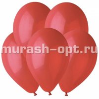 Шары воздушные 10" Пастель Red d24см (100/10000 красные - купить в Тамбове