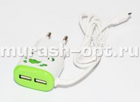 Сетевое зарядное устройство + кабель USB - microUSB (50)  - купить в Тамбове