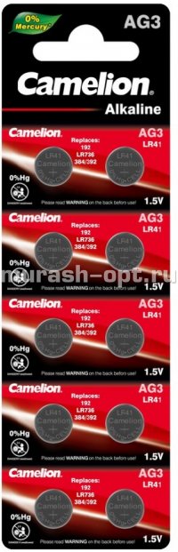 Батарейка "Camelion" G3 бл10 (10/100) - купить в Тамбове