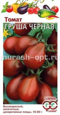 Семена томата "Грушка чёрная" 0,1гр /Аэлита/ (10) Цветной пакет - купить в Тамбове