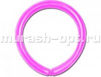 Шары воздушные 1*55" Пастель Pink для моделирования d2,5*140см (100/10000) ярко-розовые - купить в Тамбове