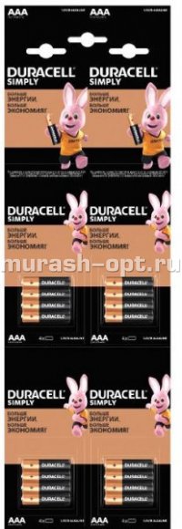 Батарейка "Duracell" AAA LR03 бл16 (16/240) - купить в Тамбове
