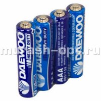 Батарейка "Daewoo" AAA R03 /4 (4/40/960) - купить в Тамбове