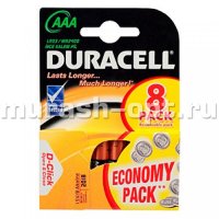 Батарейка "Duracell" AAA  LR03 бл8 (8/80) - купить в Тамбове