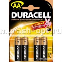 Батарейка "Duracell" AA LR6 бл4 (4/80) - купить в Тамбове