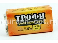 Батарейка "Трофи" Super Heavy Duty Zinc 6F22 /1 (10) Крона - купить в Тамбове