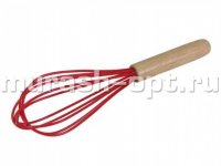 Венчик силиконовый с деревянной ручкой 260*72мм (24/144) - купить в Тамбове