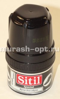 Крем краска для обуви "Sitil" банка 60мл чёрный (12/96) - купить в Тамбове