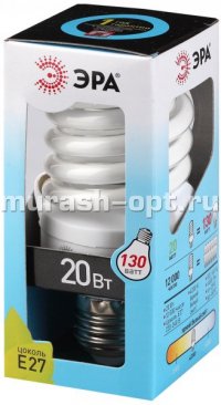 Энергосберегающая лампа "Эра" F-SP 20W Е27 (12/48) /Яркий свет 842/ - купить в Тамбове