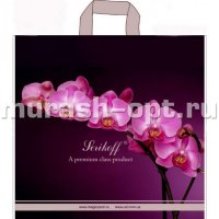 Пакет с петлевыми ручками "Ассорти" Ветка орхидеи 37*34см 95мкм ПВД (50/400)  - купить в Тамбове