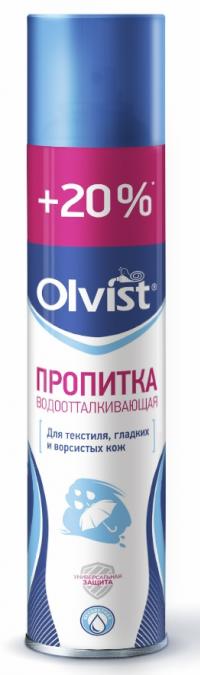 Аэрозоль водоотталкивающая пропитка SMS "Olvist" для текстиля, гладких и ворсистых кож 300мл (12)
