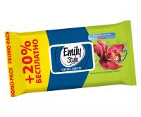 Салфетки влажные "Emily Style" Райские цветы 120шт 140*190мм (12)