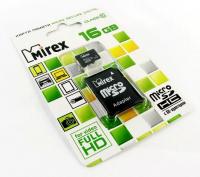 Карта памяти SD micro "Mirex" 16GB Class 10 (10) 