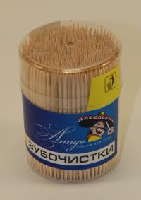 Зубочистки деревянные "Amigo" 500шт (6/240)