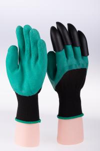 Перчатки нейлоновые с ПВХ и пластиковыми наконечниками "Garden Gloves" (1)