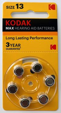 Батарейка "Kodak" Max Hearing Aid ZA13 бл6 (60/300) 