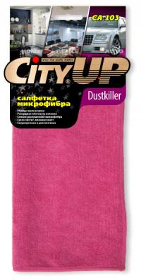Салфетка из микрофибры "City UP" Dust Killer 35*40см 370мг (50/200)