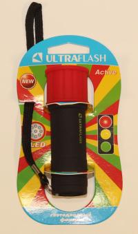 Фонарь универсальный "Ultraflash" Active Светофор 8 светодиодов /3*R03/ (6/96)