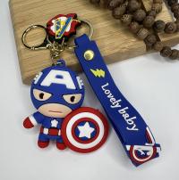 Брелок - игрушка "Капитан Америка" резиновая с карабином (24) /в ассортименте/