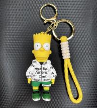 Брелок - игрушка "Барт Симпсон" резиновая с карабином (24) /в ассортименте/