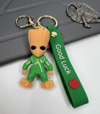 Брелок - игрушка "Грут зелёный" резиновая с карабином (24) /в ассортименте/