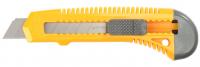 Нож "STAYER"  упрочнённый  со сдвижным фиксатором и сегментированным лезвием 18мм (10)
