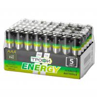 Батарейка "Трофи" Energy Alkaline AAA LR03 /4 (4/40/960) 