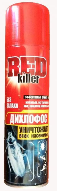 Дихлофос универсальный "Red Killer" 4 в 1 200мл (28)