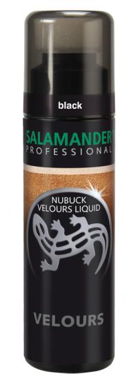 018_ Крем жидкий для замши и велюра "Salamander" Nubuk Velours 75мл (12) чёрный