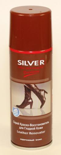 Аэрозоль для кожи "Silver" Premium 200мл коричневый (12)