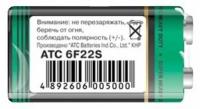 Батарейка "ATC" 6F22 /1 (10) Крона