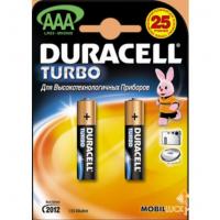 Батарейка "Duracell" Turbo AAA LR03 бл2 (2/20)