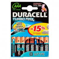 Батарейка "Duracell" Turbo AAA LR03 бл8 (8/80/240)