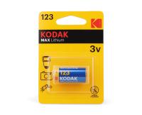 Батарейка "Kodak" Max Lithium CR123A бл1 (6/12)