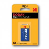 Батарейка "Kodak" Max Super Alkaline 9V 6LR61 бл1 (10) Крона
