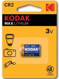 Батарейка "Kodak" Max Lithum CR2 бл1 (6/12)