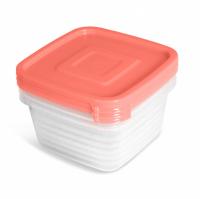 Набор контейнеров для пищевых продуктов "Унико" квадратные 3шт 0,45л 119*119мм H85мм (22)