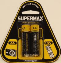 Батарейка "SuperMax" AA LR6 бл2 (2/24/288)