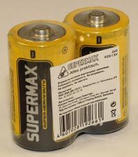Батарейка "SuperMax" D R20 /2 (2/24/192)
