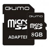 Карта памяти SD micro "Qumo" 8GB Class 10 (1) /с адаптером под SD/