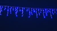 Гирлянда светодиодная комнатная Бахрома 300 ламп синяя 3м*30см (60) 