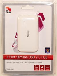 Разветвитель "Trust" 4 Port Slimline USB 2.0 (1)