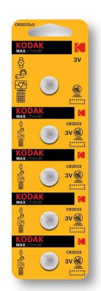 Батарейка "Kodak" Max Lithium CR2032 бл5 (100)