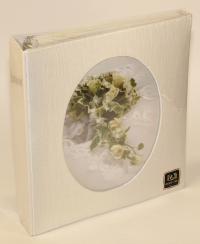 Фотоальбом Свадебный "IA" 50 листов магнитных 23*28 см (6) Овал салатовый