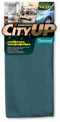 Салфетка из микрофибры "City UP" Diamond 35*40см 300мг (200)